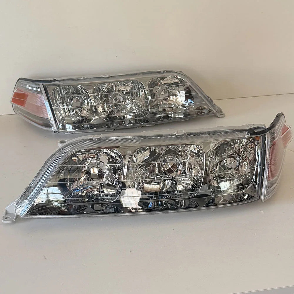 New 4Pcs Headlights Turn Signal for Toyota Mark II GX100 JZX100 Black